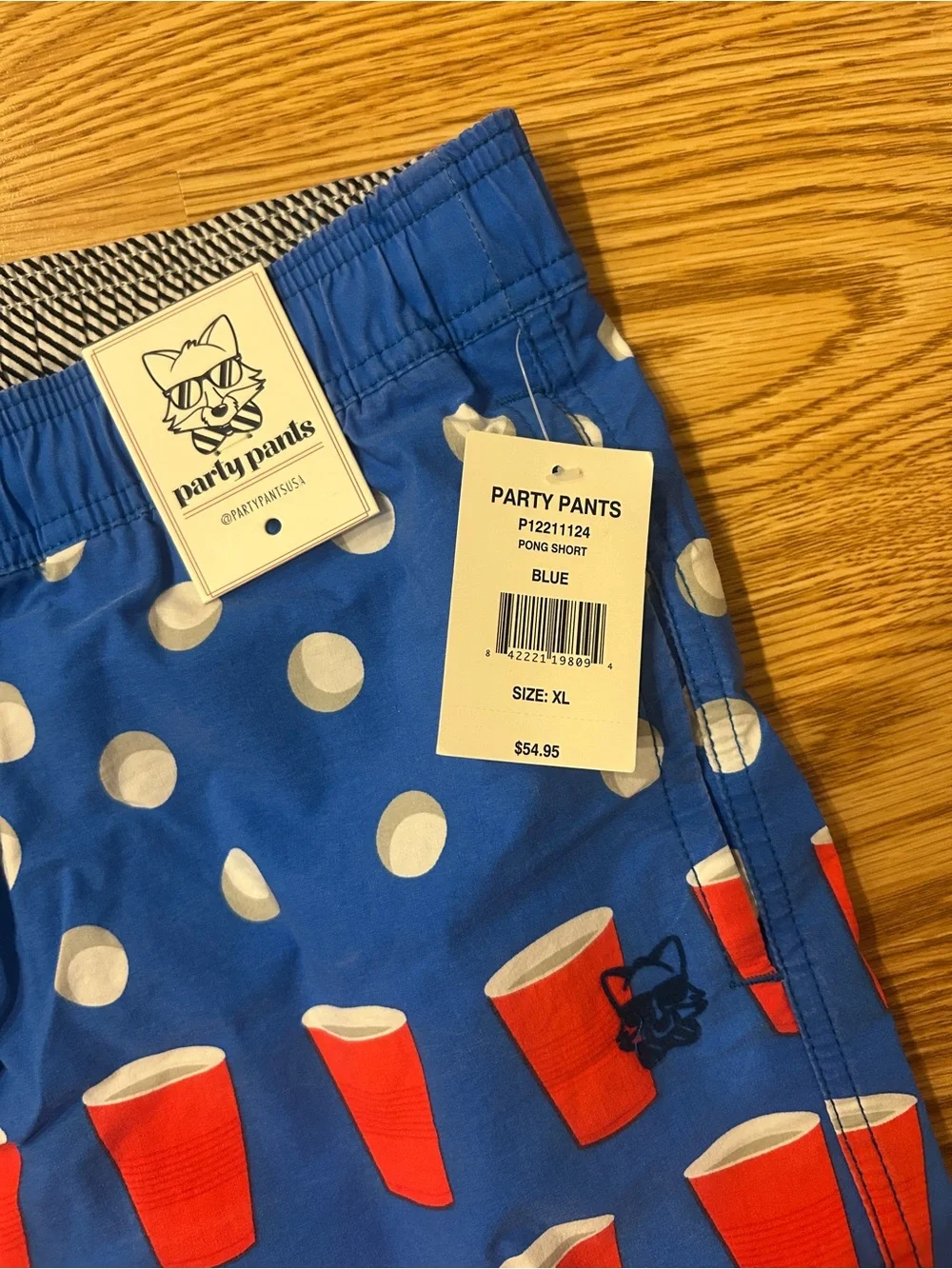 Men’s Party Pants Swim Shorts size XL NWT